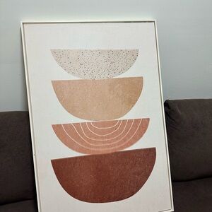 Abstract Geometric Art Print in Earth Tones
